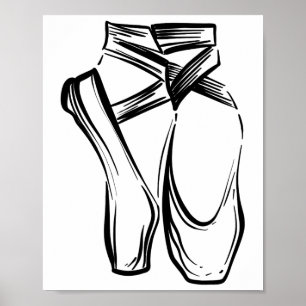 Póster Chicas de regalo de Ballerina divertida Guay Baila