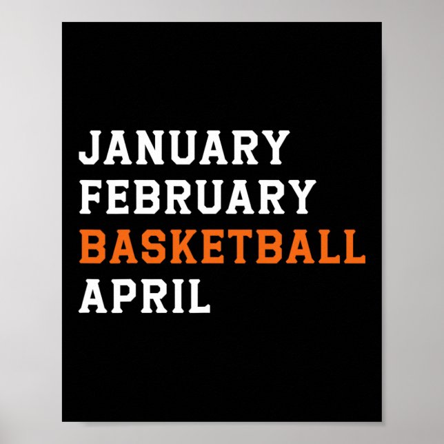 Póster Chicas de Retro Son de Enero del Baloncesto de Feb (Frente)