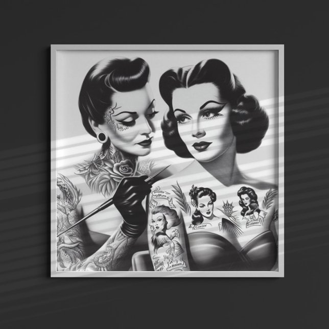 Póster Chicas de Retro Tattooed (Subido por el creador)