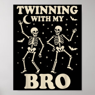 Póster Chicas de Skeleton Twin Boys Mejor Amigo, Hallowee