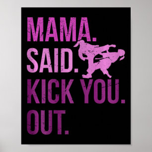 Póster Chicas de Taekwondo Niños Karate Artes Marciales