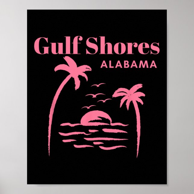 Póster Chicas de vacaciones en Gulf Shores Alama (Frente)