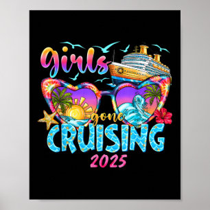 Póster Chicas de viaje en crucero 2025