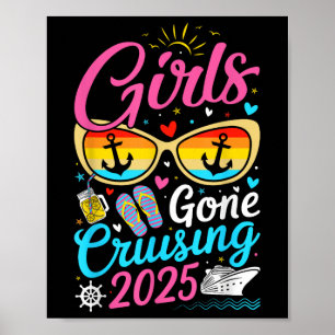 Póster Chicas de viaje en crucero por Fiesta 2025