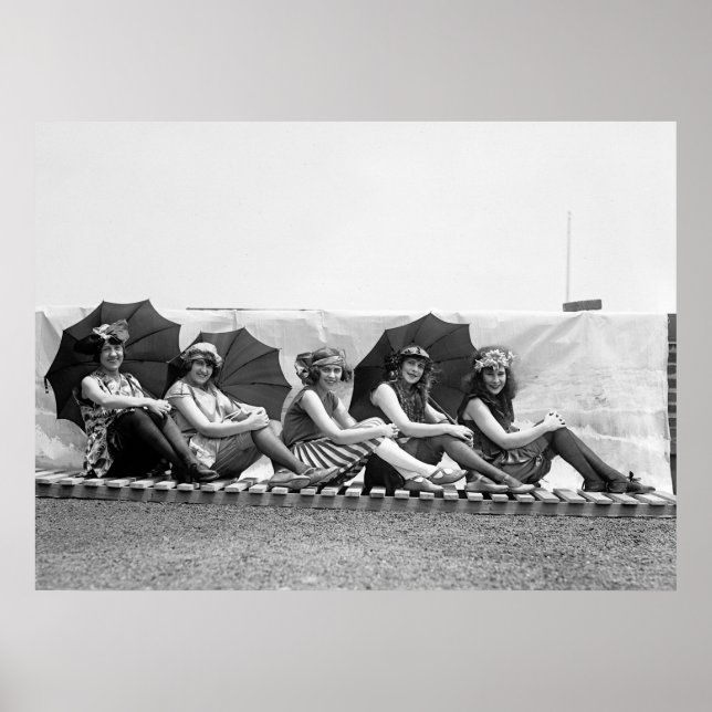 Póster Chicas del baño de Lansburg: 1922 (Frente)