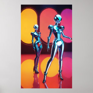 Póster Chicas del ciborg Fiesta III