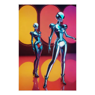 Póster Chicas del ciborg Fiesta III