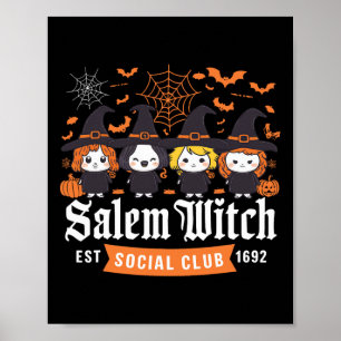 Póster Chicas del Club Social Halloween Witch Est 1692