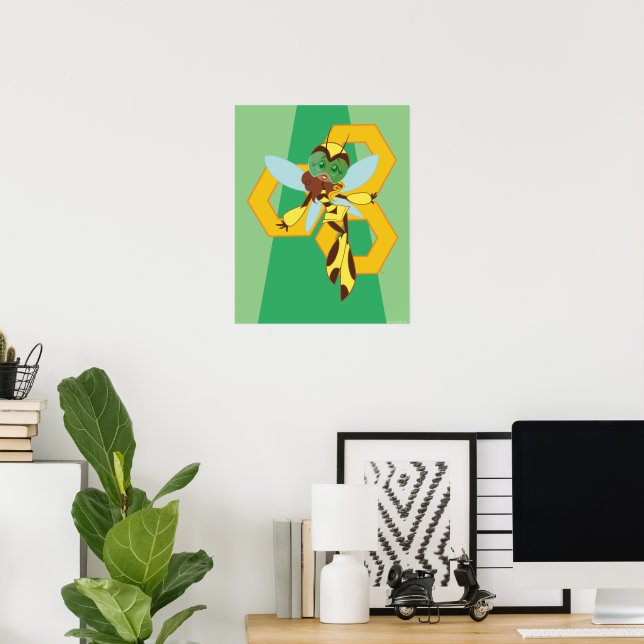 Póster CHICAS del DC Super Hero Bumble Bee (Oficina en casa)