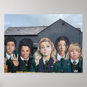 Póster Chicas Derry de Irlanda del Norte