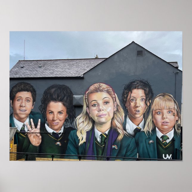 Póster Chicas Derry de Irlanda del Norte (Frente)