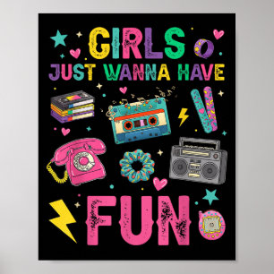 Póster Chicas Divertidas Quieren Divertirse Impresionante