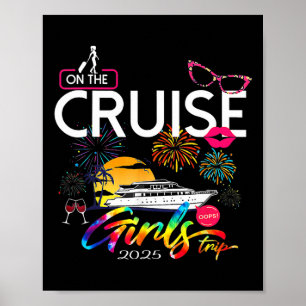 Póster Chicas Divertidas Viaje en Crucero 2025 Mujeres Cr