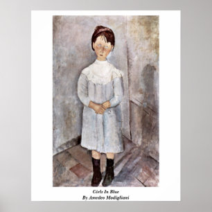 Póster Chicas en azul de Amedeo Modigliani