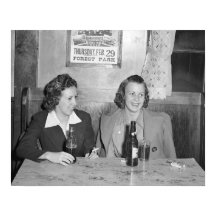 Chicas en el Bar, 1940. Foto Antigua