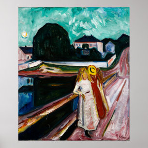 Póster Chicas en el muelle por Edvard Munch