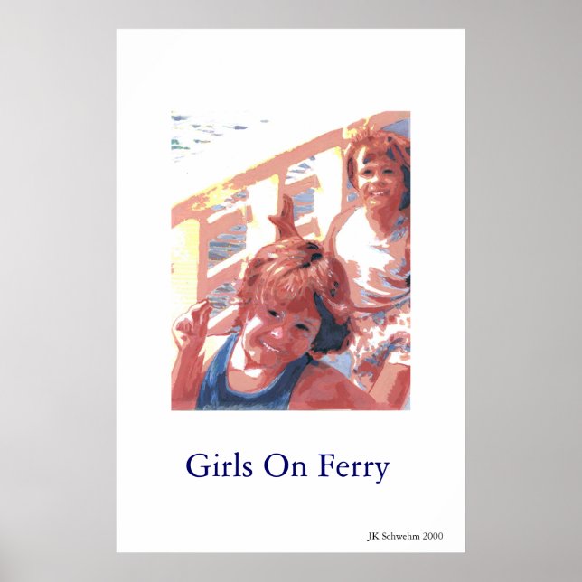 Póster Chicas En Ferry (Frente)