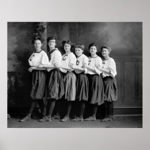 Póster Chicas en los bombachos, 1900s tempranos