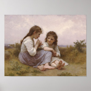 Póster Chicas en una pradera