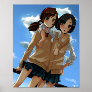 Póster Chicas escolares Matte de 8" x 10"