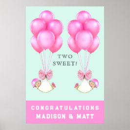 Póster chicas gemelos