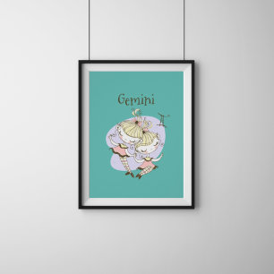 Póster Chicas gemelos Gemini