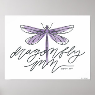 Póster Chicas Gilmore Dragonfly Inn Script