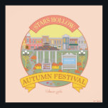 Póster Chicas Gilmore | Festival Stars Hollow de Otoño<br><div class="desc">Disfrute del ambiente acogedor y pintoresco de otoño en el Stars Hollow con este vibrante diseño del festival de otoño. Con su cenador,  decoraciones de otoño y encantadoras tiendas,  esta obra representa el espíritu de comunidad y celebración que adoran los aficionados.</div>