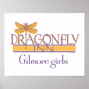 Póster Chicas Gilmore Logo de Dragonfly Inn