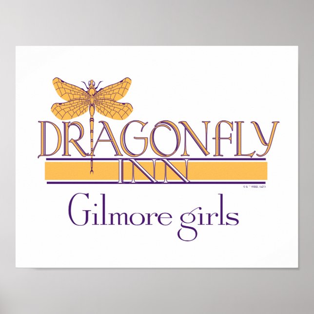Póster Chicas Gilmore | Logo de Dragonfly Inn (Frente)