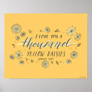 Póster Chicas Gilmore Mil Daisies Amarillos
