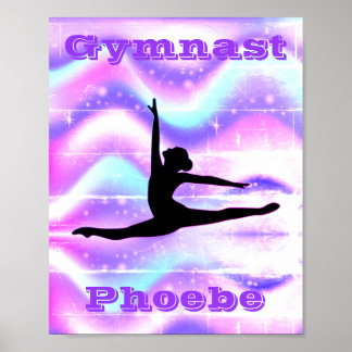 Póster Chicas Gimnasia Púrpura