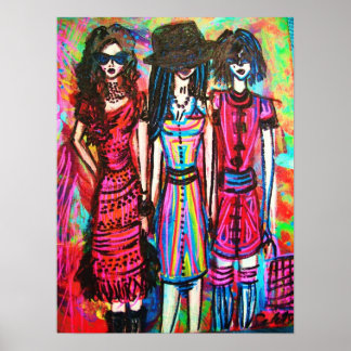 Póster Chicas gitanos
