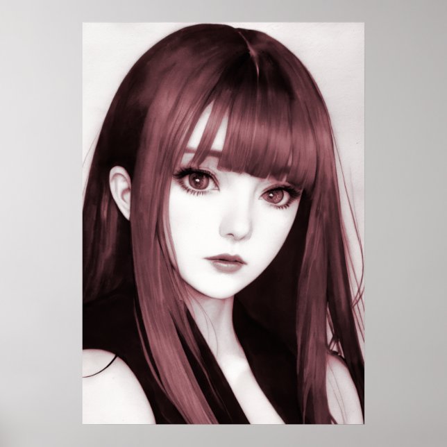 Póster Chicas góticos #008: Belleza etérea (Frente)