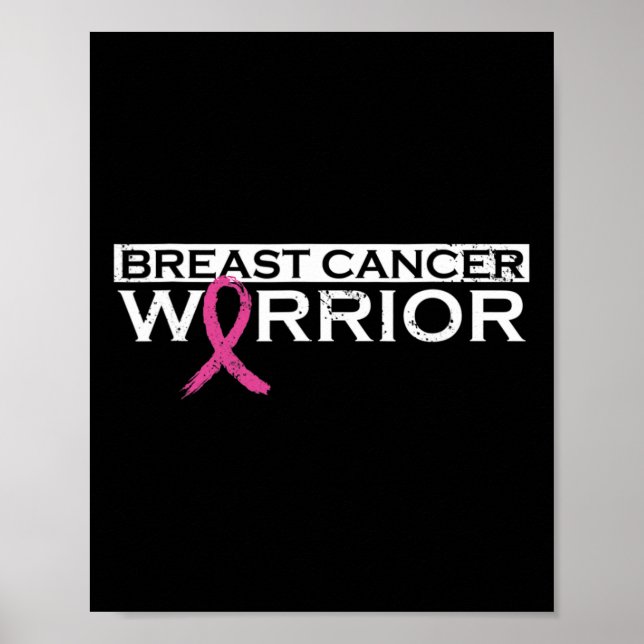 Póster Chicas Guerrero del Cáncer de Mama1 (Frente)