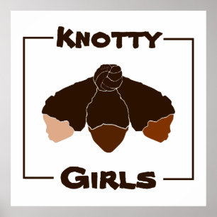 Póster Chicas insignificantes Chicas negros aferrados al