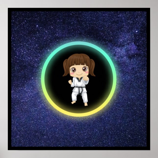 Póster Chicas Karate Galaxy (Frente)