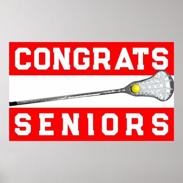 Póster Chicas Lacrosse Senior Night (Frente)