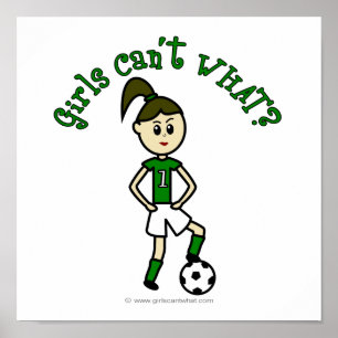 Póster Chicas ligeros en uniforme verde