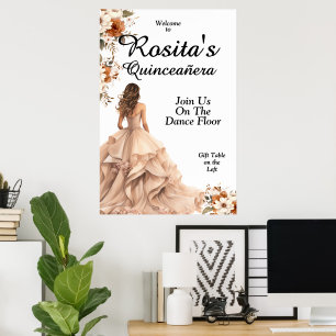 Póster Chicas Mexicanas Cumpleaños 15 Quinceañera