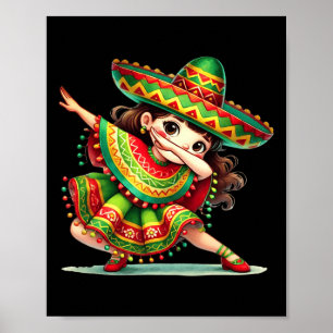 Póster Chicas mexicanos engañados Cinco De Mayo Poncho S