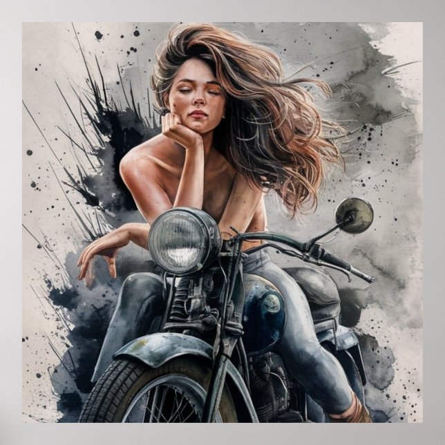 Póster Chicas Moteras (Frente)