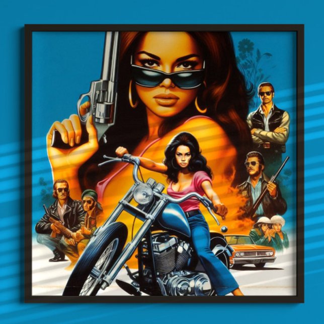Póster Chicas Moteras Retro (Subido por el creador)