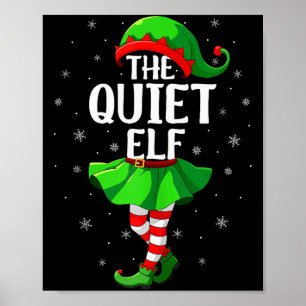 Póster Chicas Mujeres Elfos Silenciosos Navidad Squad Xma