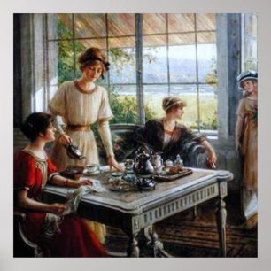 Póster chicas/mujeres juntos por Albert Lynch, belle epo