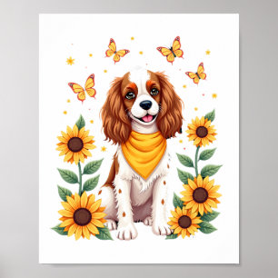 Póster Chicas Mujeres Mamá Cavalier King Charles Spaniel