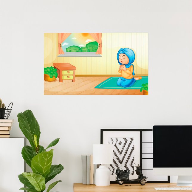 Póster Chicas musulmanes rezando (Subido por el creador)