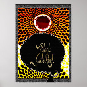 Póster Chicas Negras Brillan