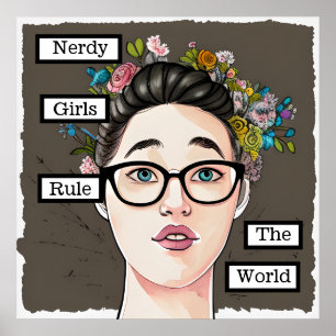 Póster Chicas nerviosos dominan el mundo