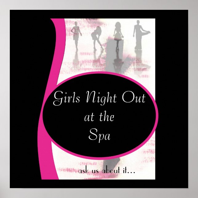 Póster Chicas Noche fuera, Chicas Noche en el Spa, pregun (Frente)